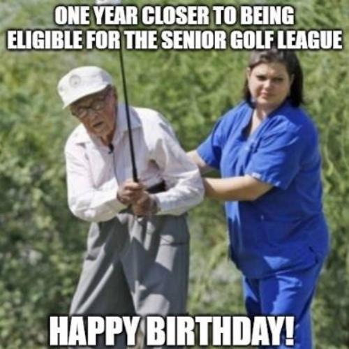 Golf Birthday Memes