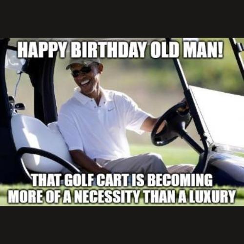 Golf Birthday Memes