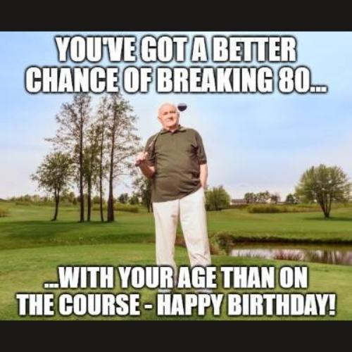 funny Golf Birthday Memes