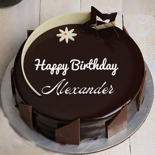 Happy Birthday Alexander Cake With Name