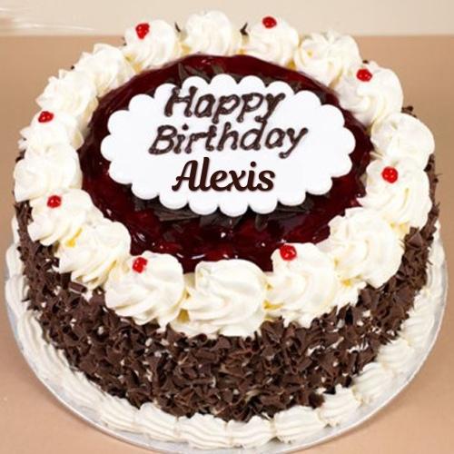 Happy Birthday Alexis Cake With Name
