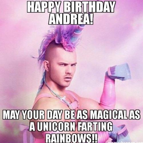 Happy Birthday Andrea Memes