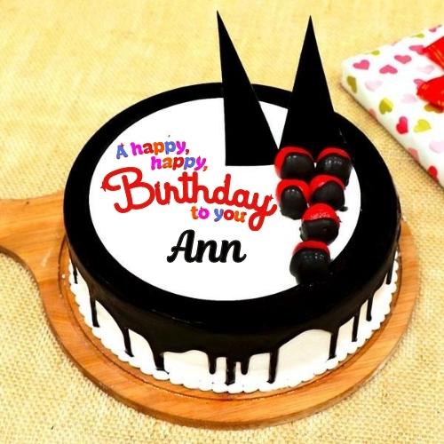 Happy Birthday Ann Cake With Name
