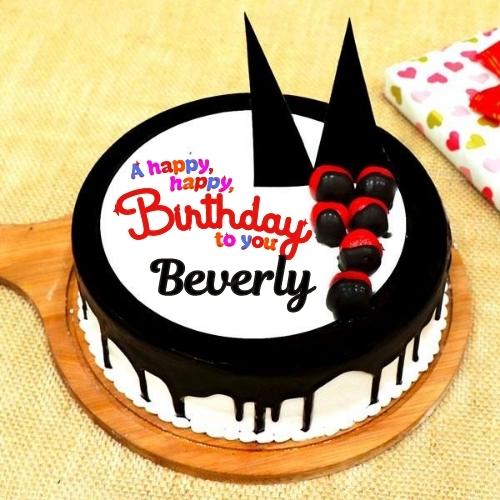 Happy Birthday Beverly Cake With Name