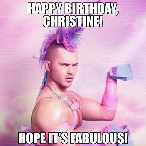 Happy Birthday Christine Memes