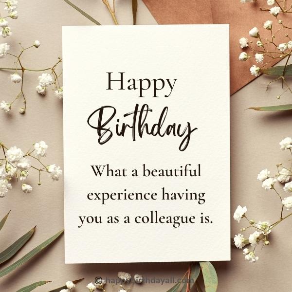 Happy Birthday Coworker Wishes