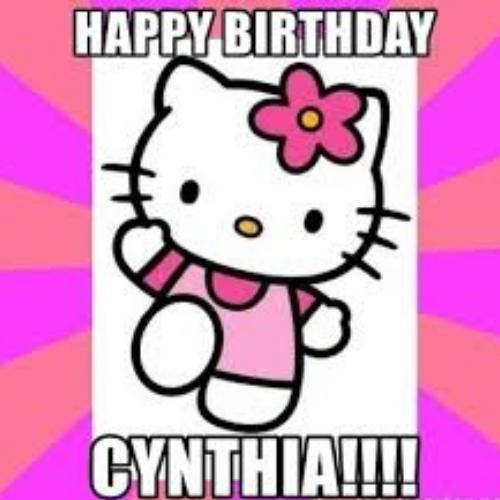 Happy Birthday Cynthia Memes