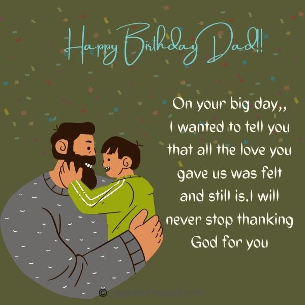 happy birthday dad wishes from son