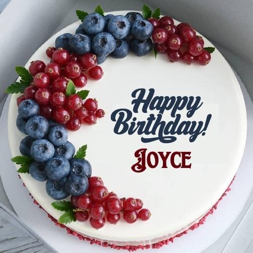 Happy Birthday Joyce Cake With Name