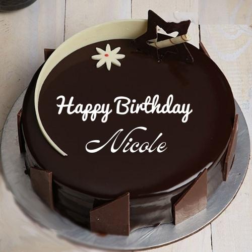 Happy Birthday Nicole Cake With Name