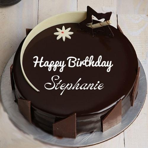 Happy Birthday Stephanie Cake With Name