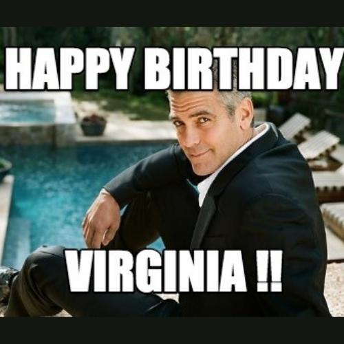 Happy Birthday Virginia Cake With Name