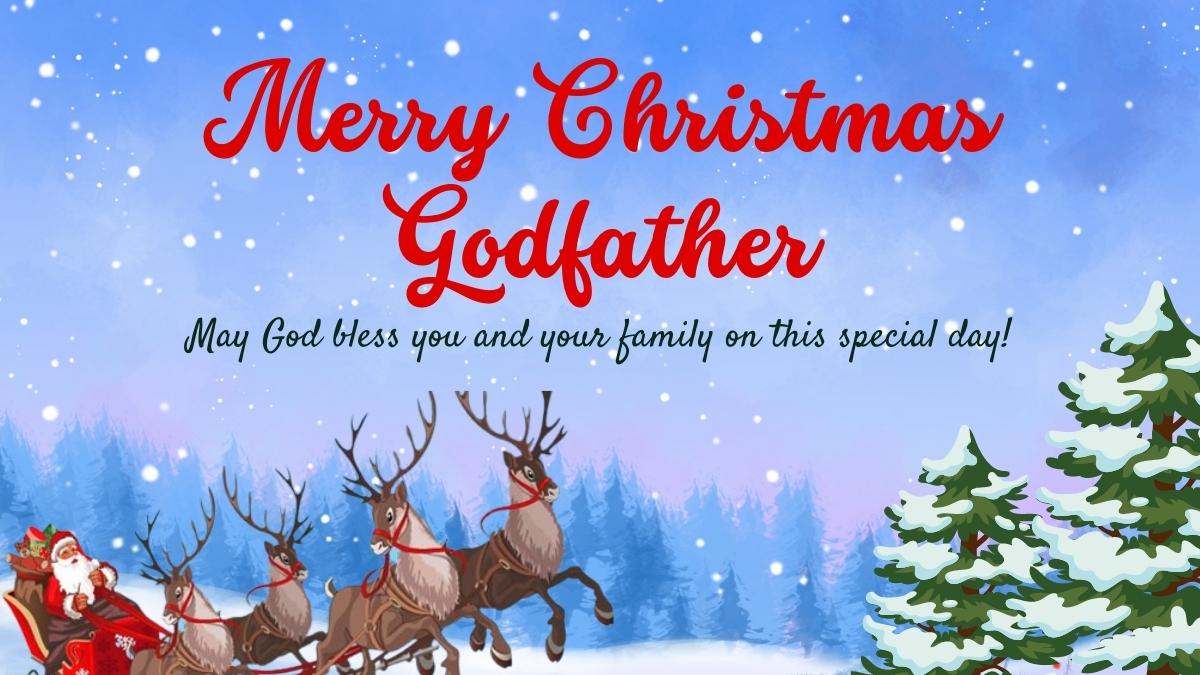 Merry Christmas Godfather Wishes, Quotes, Greetings