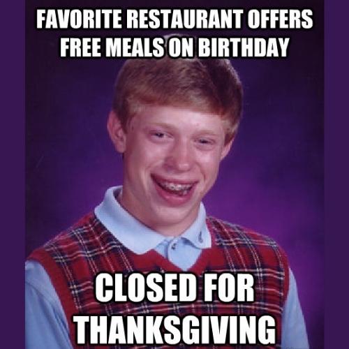 Happy Thanksgiving Birthday Memes