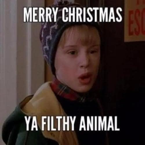 merry christmas ya filthy animal