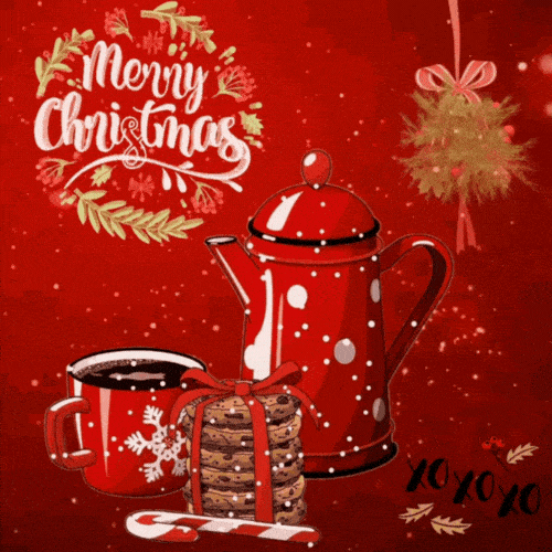 Merry Christmas Coffee Gif