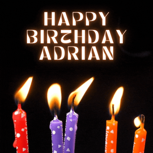 Happy Birthday Adrian Gif