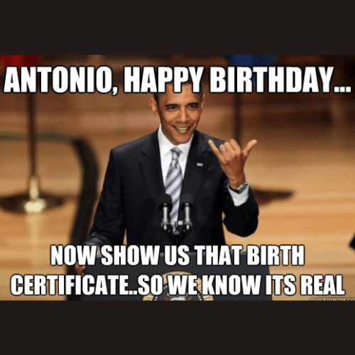 Happy Birthday Antonio Memes