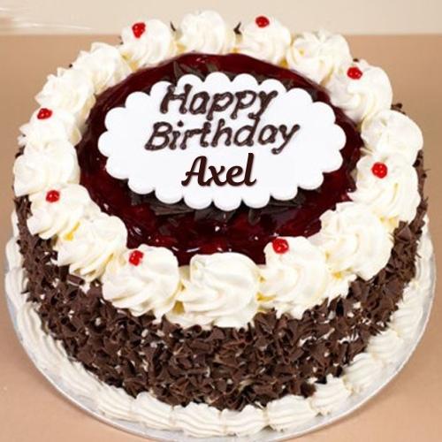 Happy Birthday Axel Cake With Name