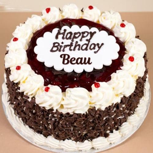 Happy Birthday Beau Cake With Name