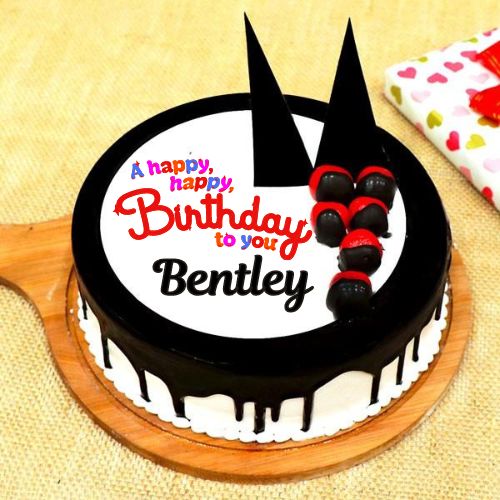 Happy Birthday Bentley Cake With Name