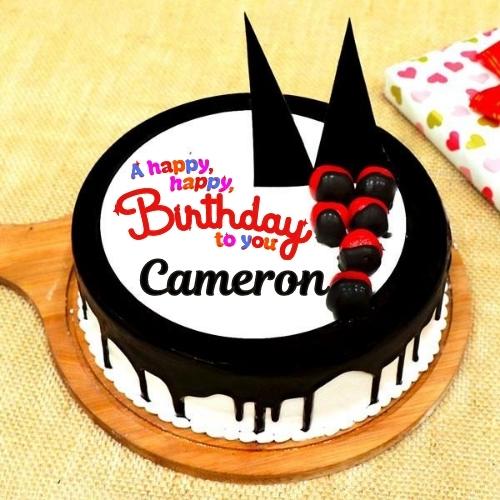 Happy Birthday Cameron Cake With Name
