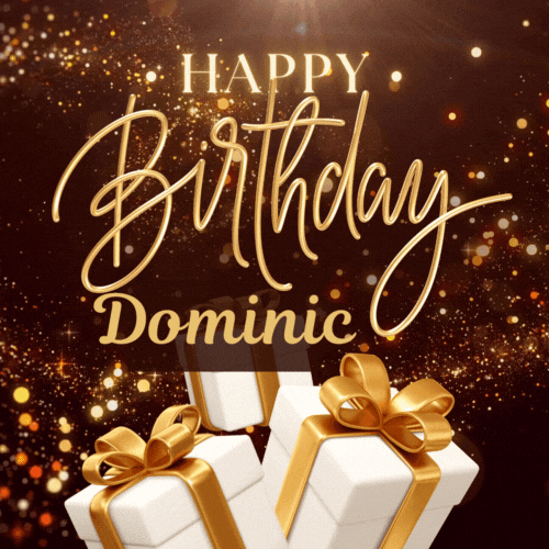 Happy Birthday Dominic Gif