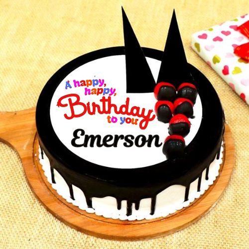 Happy Birthday Emerson Cake With Name