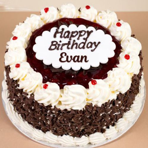 Happy Birthday Evan Cake With Name