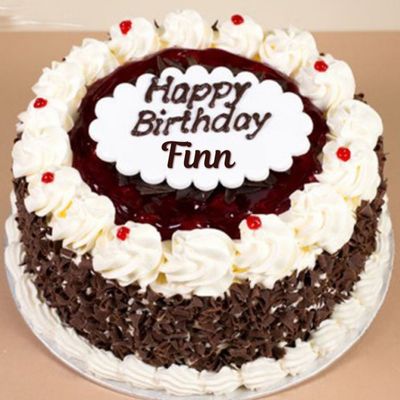 Happy Birthday Finn Cake With Name