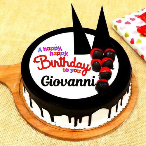 Happy Birthday Giovanni Cake With Name