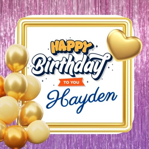 Happy Birthday Hayden Picture