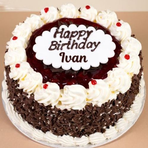 Happy Birthday Ivan Cake With Name
