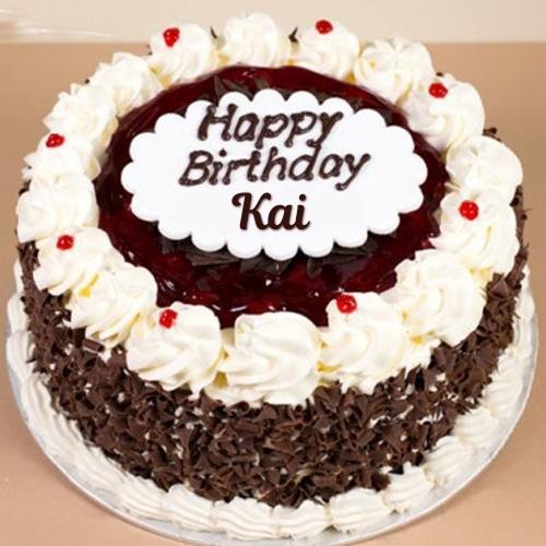 Happy Birthday Kai Cake With Name