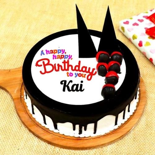 Happy Birthday Kai Cake With Name