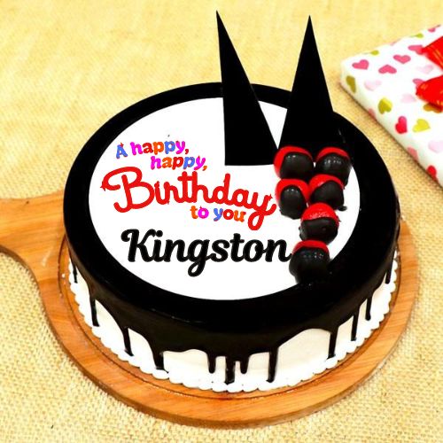 Happy Birthday Kingston Cake With Name