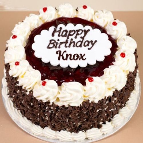 Happy Birthday Knox Cake With Name