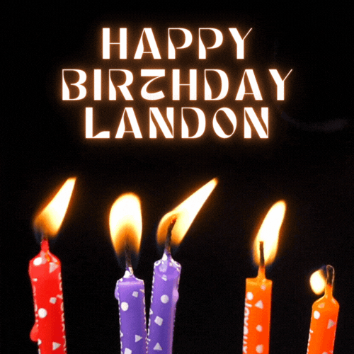 Happy Birthday Landon Gif