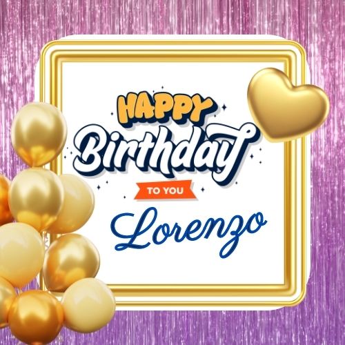 Happy Birthday Lorenzo Picture