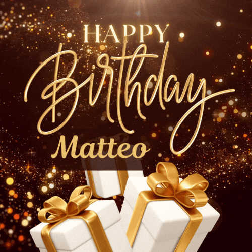 Happy Birthday Matteo Gif