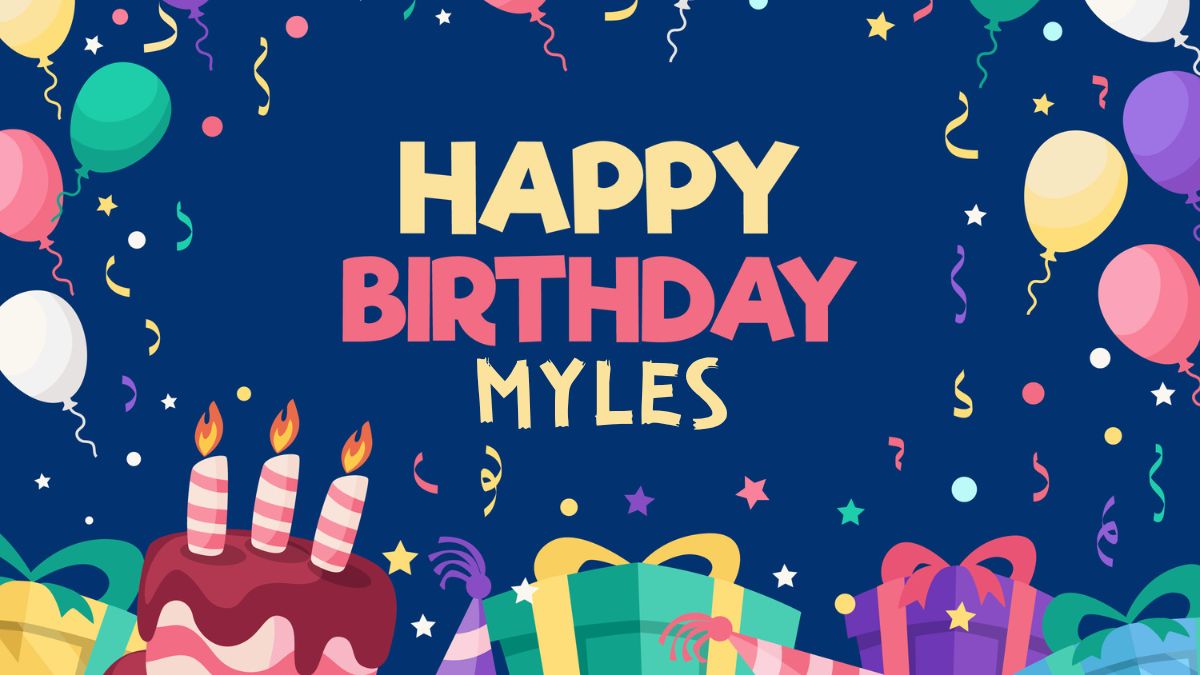 Happy Birthday Myles Wishes, Images, Cake, Memes, Gif