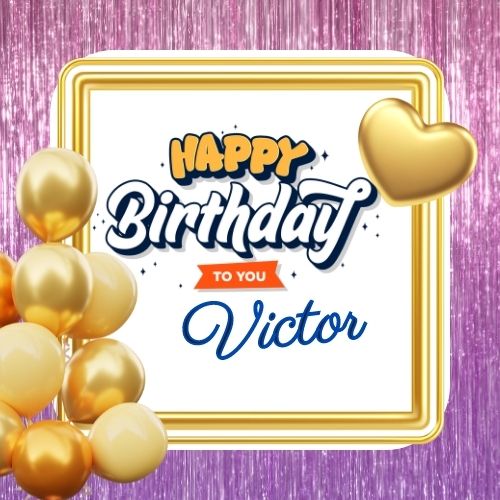 Happy Birthday Victor Cake With Name