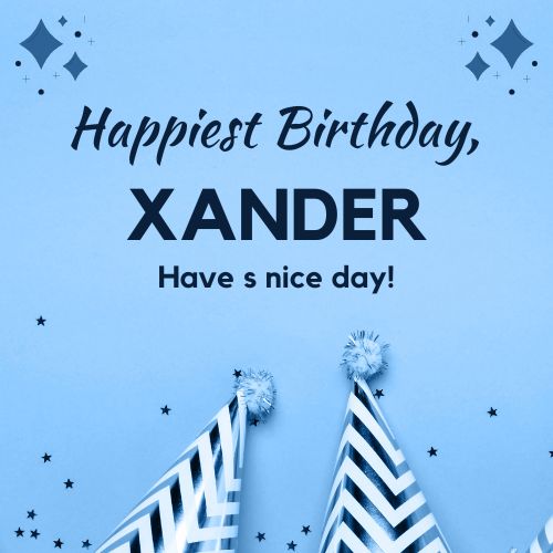 Happy Birthday Xander Images