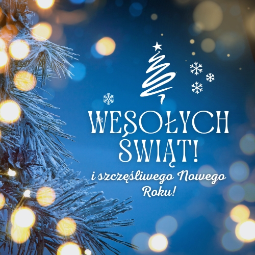 Happy Christmas and Happy New Year in Polish
