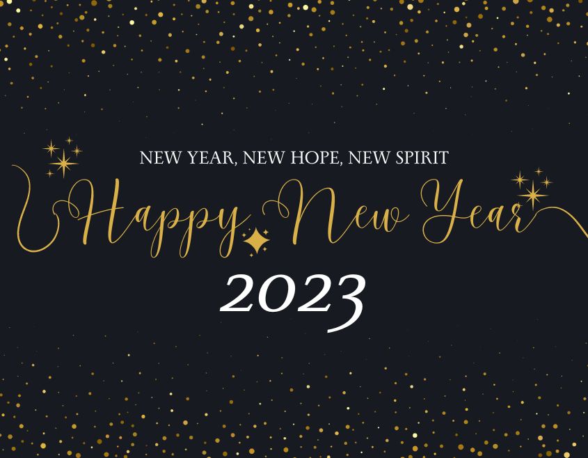 new year. new hope, new spirit happy new year 2023 images download free