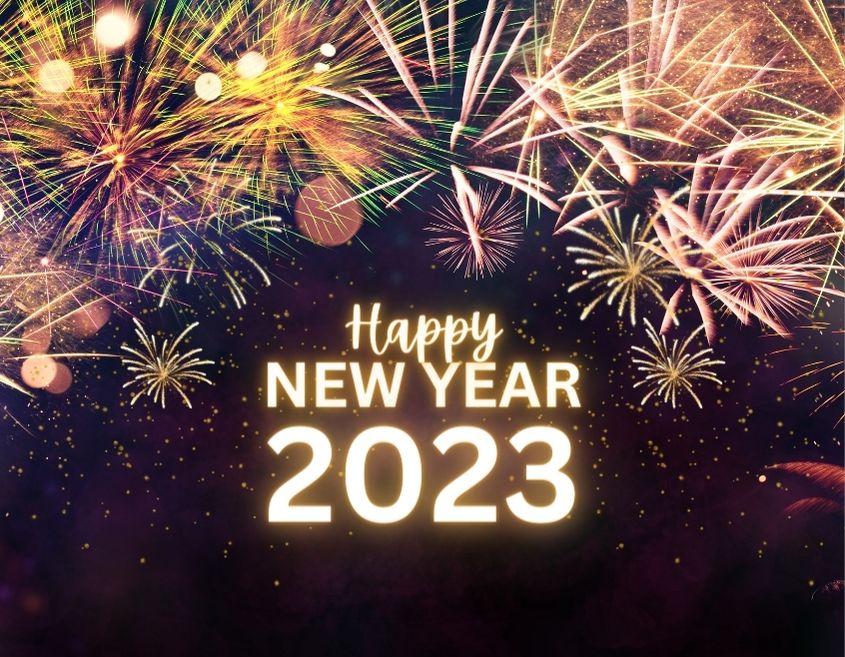 multicolor background with fireworks happy new year 2023 images download free