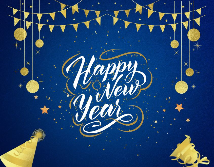 blue and sky color background happy new year 2023 images download free with star