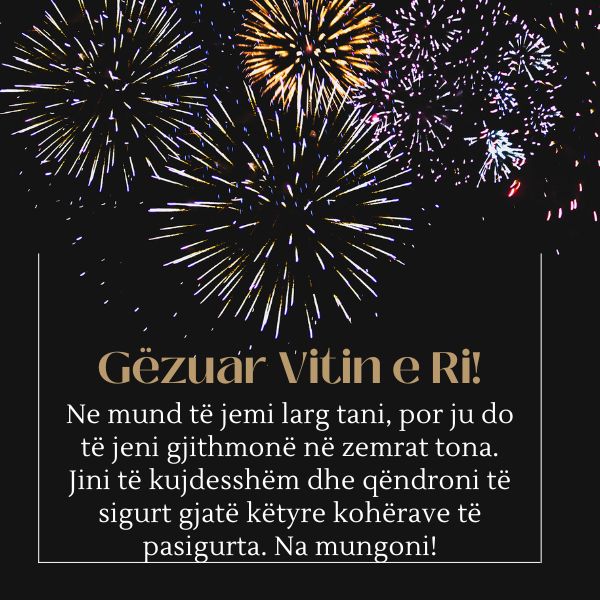 Happy New Year in Albanian Messages