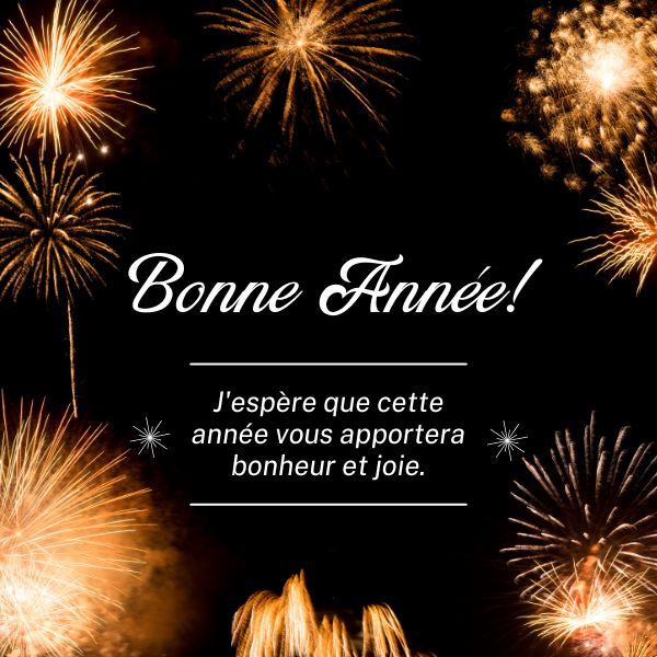 Happy New Year in French Greetings