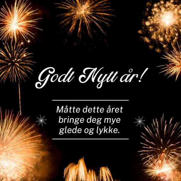 Happy New Year in Norwegian Greetings